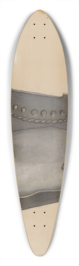 Franklin C. Moyan - Foot Scraper 39.3 inch art pintail longboard deck