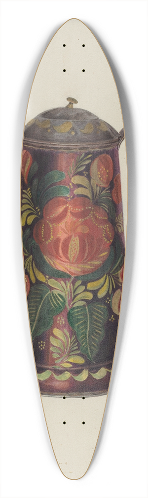 Franklyn Syres - Toleware Tin Teapot 39.3 inch art pintail longboard deck