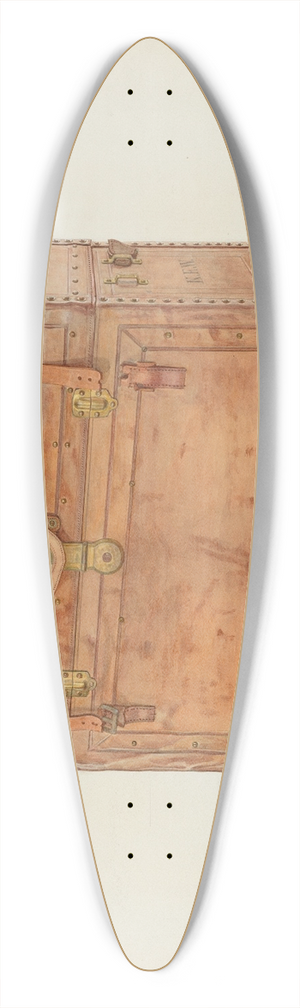 Frank M. Keane - Horse Hide Trunk 39.3 inch art pintail longboard deck