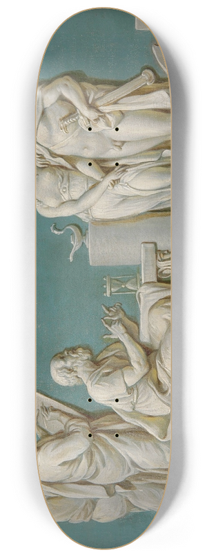 Jean-Simon Berthlemy - Socrate instruisant la jeunesse 8.25 inch art skate deck