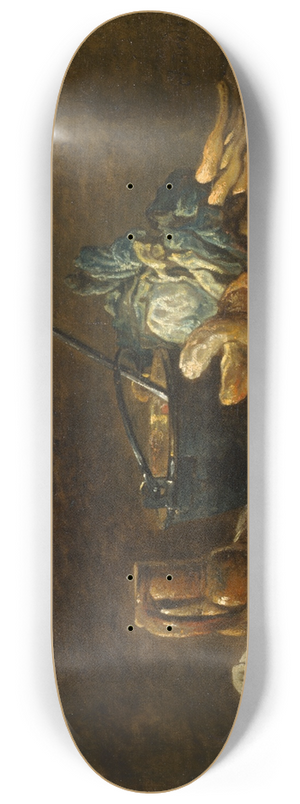 Jean Simon Chardin - Vegetables for the Soup 8.25 inch art skate deck