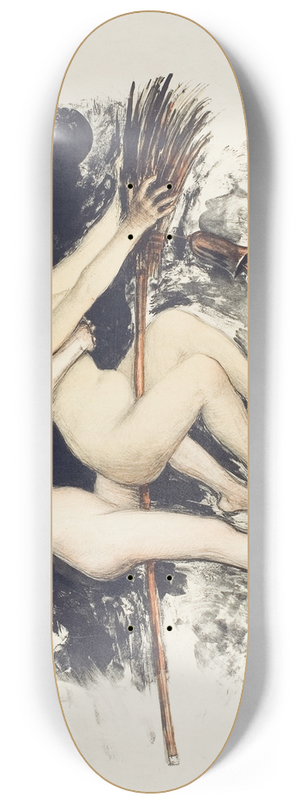 Jean Veber - Witches 8.25 inch art skate deck