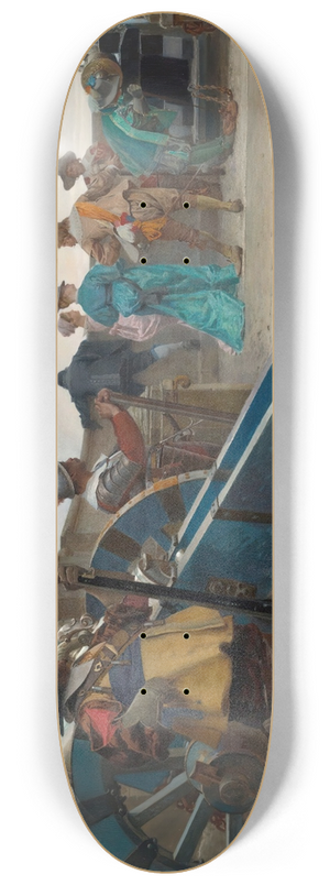 Jehan Georges Vibert - On The Ramparts 8.25 inch art skate deck