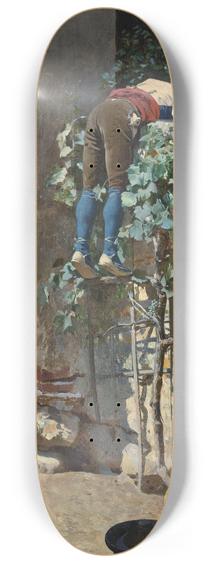 Jehan Georges Vibert - Sneaking A Peek 8.25 inch art skate deck