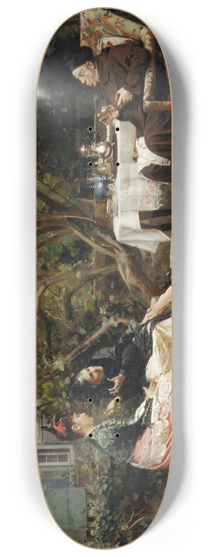 Jehan Georges Vibert - The Reprimand 8.25 inch art skate deck