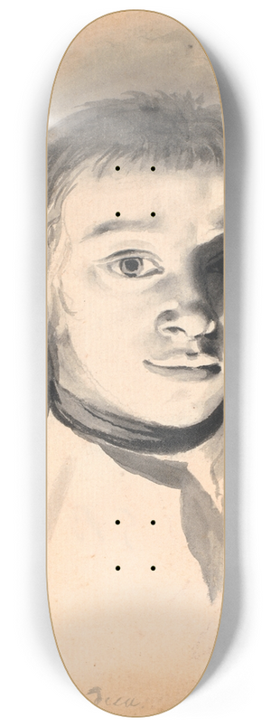 Jens Juel - Selvportrt ved kunstigt lys 8.25 inch art skate deck