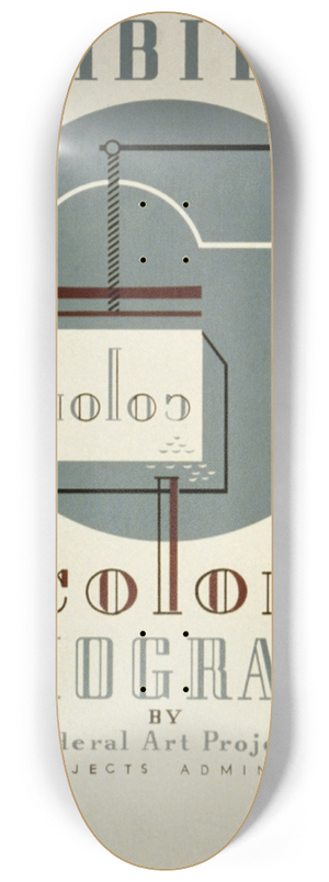 Jerome Henry Rothstein - Exhibition color lithography 8.25 inch art skate deck