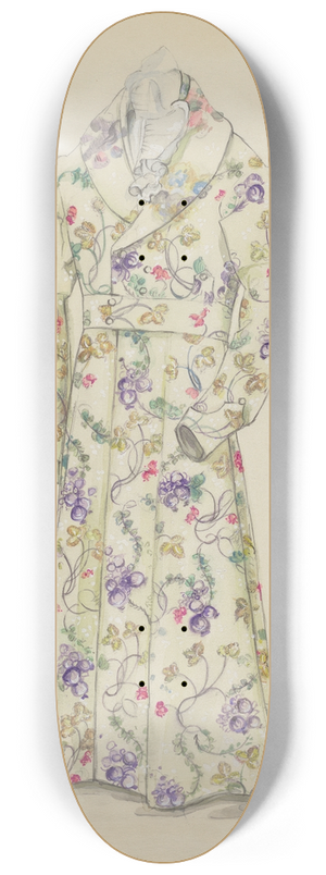 Jessie M. Benge - Mans Dressing Gown 8.25 inch art skate deck