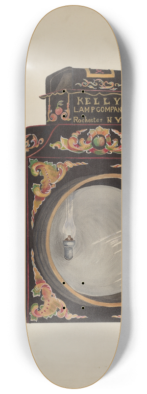Jessie M. Youngs - Locomotive Headlight 8.25 inch art skate deck