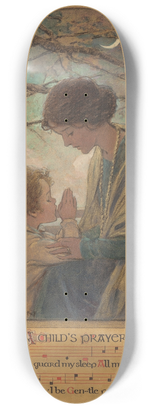Jessie Willcox Smith - A Childs Prayer 8.25 inch art skate deck