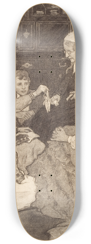 Jessie Willcox Smith - Alcotts Old Fashioned Girl 8.25 inch art skate deck