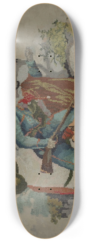 J. Howard Iams - Needlepoint 8.25 inch art skate deck