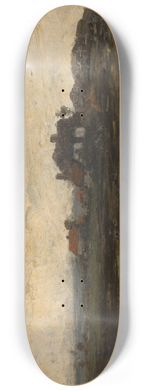 Jean Pierre Franois Lamorinire - Farms at Sunset 8.25 inch art skate deck