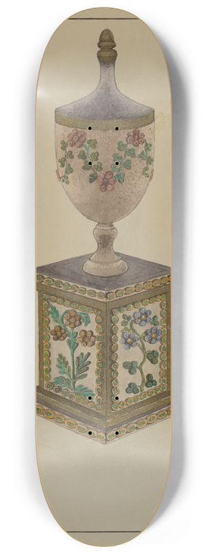 J. Howard Iams - Wooden Mantel Ornament 8.25 inch art skate deck