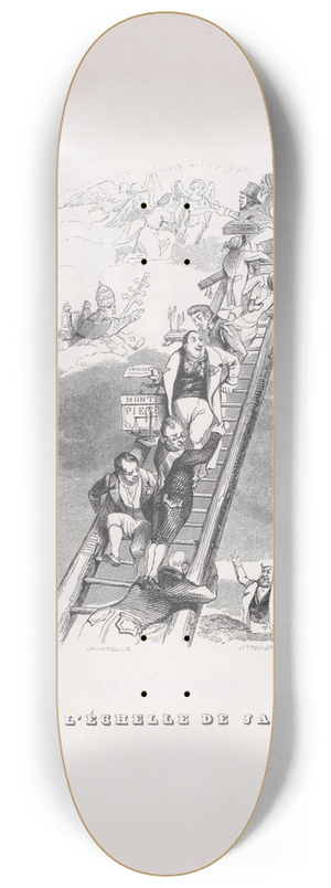 J. J. Grandville - Jacobs Ladder 8.25 inch art skate deck