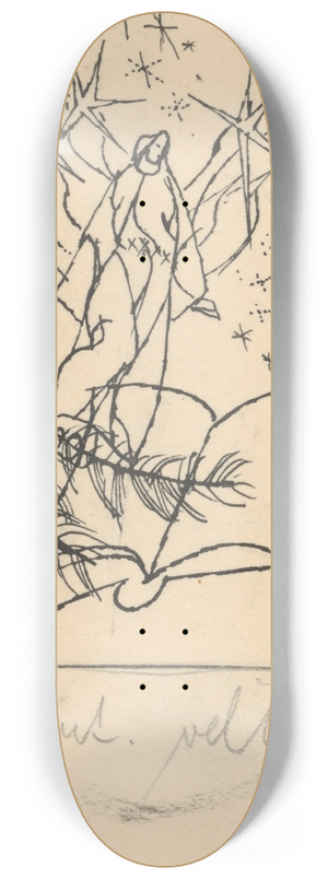 Jn Novk - Ex Libris 8.25 inch art skate deck