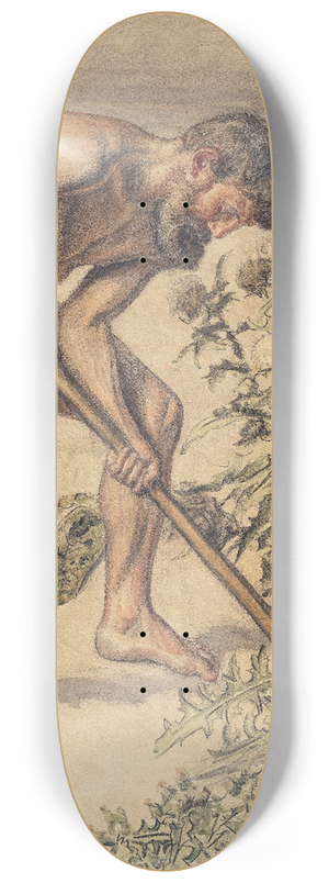 Joakim Skovgaard - Adam drawing up Thistle 8.25 inch art skate deck