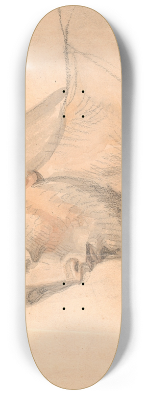 Joakim Skovgaard - Studie af hoved 8.25 inch art skate deck