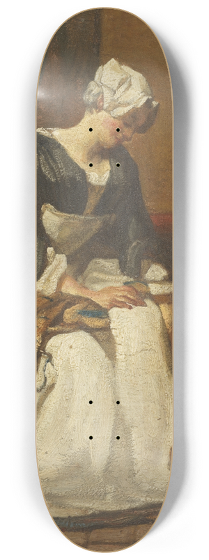 Jean Simon Chardin - The Embroiderer 8.25 inch art skate deck