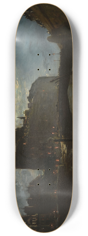 Johan Barthold Jongkind - Notre-Dame de Paris 8.25 inch art skate deck