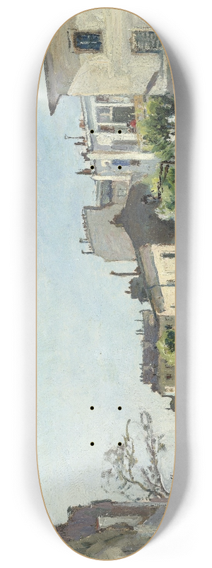 Johan Barthold Jongkind - Rue Ntre-Dame, Paris 8.25 inch art skate deck