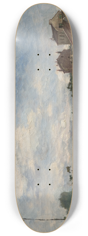 Johan Barthold Jongkind - The Seine at Bas-Meudon 8.25 inch art skate deck
