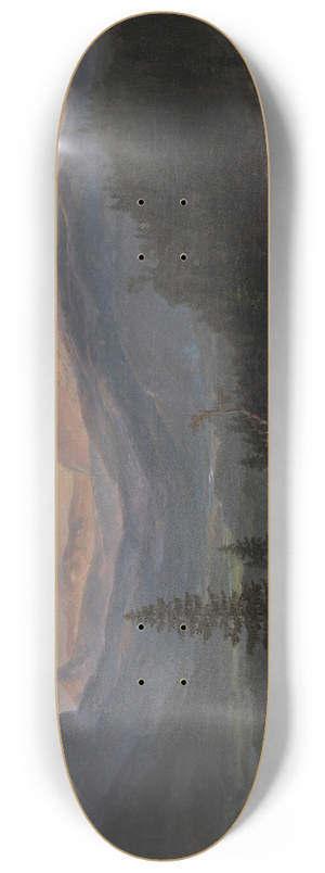 Johan Christian Dahl - View over Hallingdal 8.25 inch art skate deck