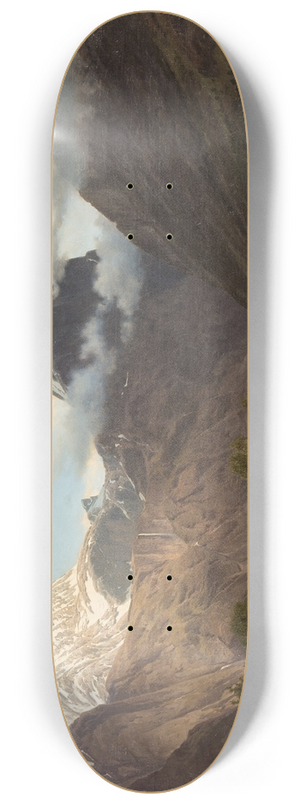 Johan Fredrik Eckersberg - Landscape from Romsdalen 8.25 inch art skate deck