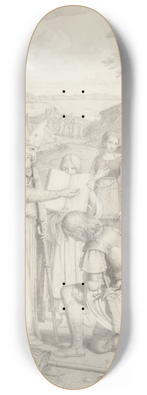 Johan Ludvig Lund - De frste danskes kristne db 8.25 inch art skate deck