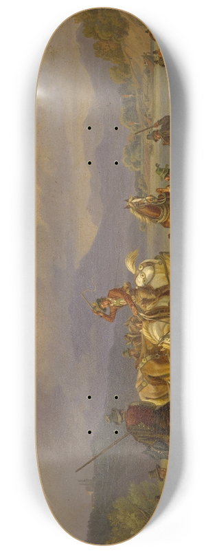 Johann Adam Klein - Riders Disembarking a Ship 8.25 inch art skate deck