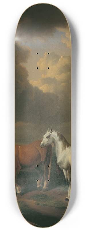 Johann Baptist Dallinger von Dalling - Fnf Ackerpferde 8.25 inch art skate deck