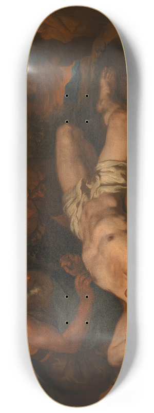Johann Carl Loth - Der barmherzige Samariter 8.25 inch art skate deck
