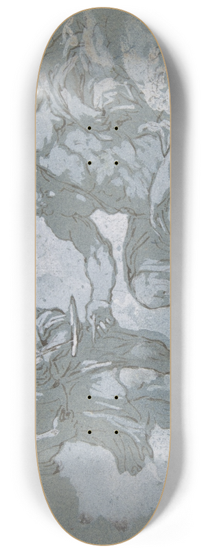 Johann Carl Loth - Jupiter and Ganymede 8.25 inch art skate deck