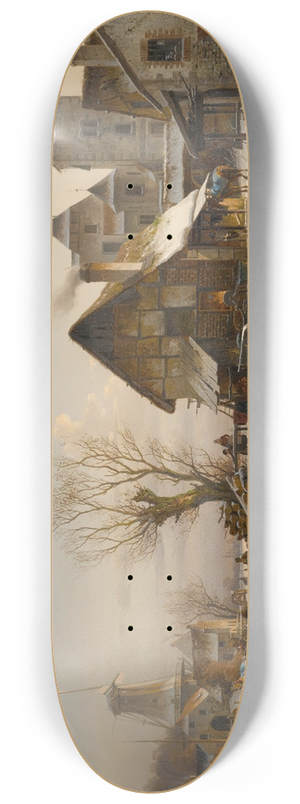 Johannes Bertholomus Duntze - SkatersOn The Canal 8.25 inch art skate deck
