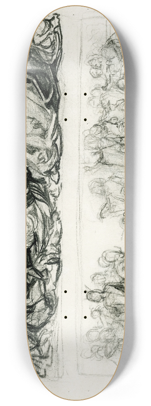 Johannes Josephus Aarts - Schetsboekkatern met verschillende compositiestudies 8.25 inch art skate deck