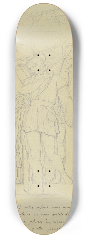 Johannes Thomas - Abschied eines Sohnes von seinen Eltern 8.25 inch art skate deck