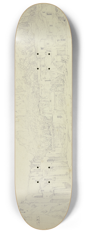 Johannes Thomas - Square in Capri 8.25 inch art skate deck