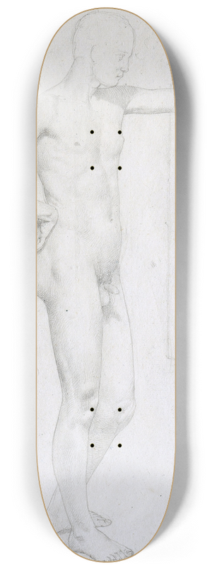 Johann Evangelist Scheffer von Leonhardshoff - Handsome Boy 8.25 inch art skate deck