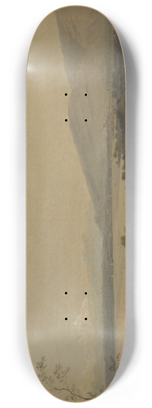 Jens Juel - A View Across Lake Leman Towards Mont Blanc and Geneva 8.25 inch art skate deck Jens Juel - A View Across Lake Leman Towards Mont Blanc and Geneva 8.25 inch art skate deck