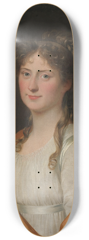 Jens Juel - Portrait of a woman 8.25 inch art skate deck