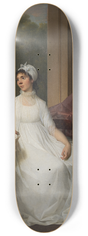 Jens Juel - Portrait of Gertrud Hage, ne Heitmann 8.25 inch art skate deck