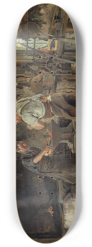 Johann Hamza - The Blacksmiths Forge 8.25 inch art skate deck