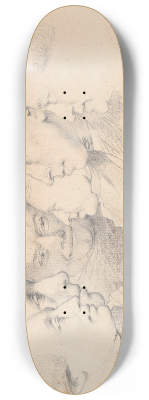 Jens Juel - Seks portrthoveder 8.25 inch art skate deck