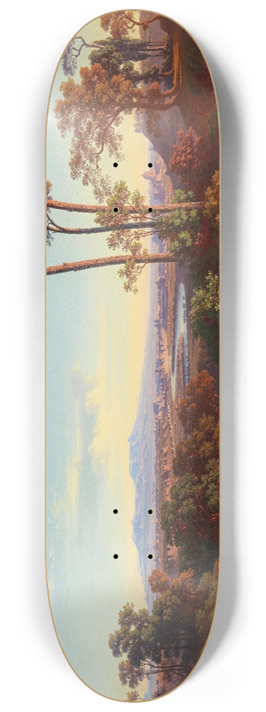 Johann Jakob Frey - Ansicht von Rom vom Monte Mario 8.25 inch art skate deck