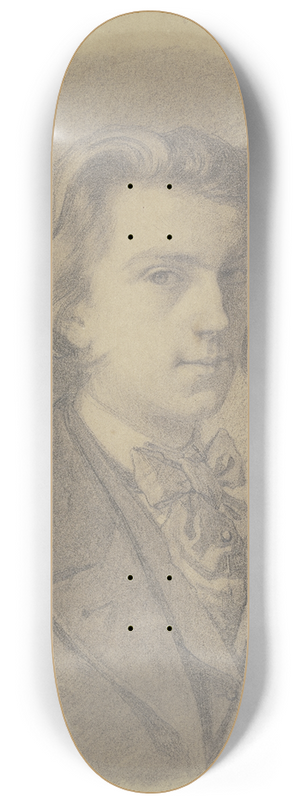 Johann Jakob Hoff - Self-portrait 8.25 inch art skate deck