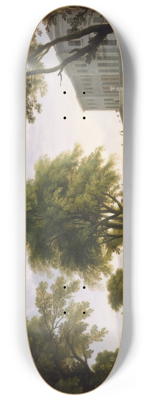 Jeremiah Hodges Mulcahy - A Landscape with Curragh Chase, County Limerick 8.25 inch art skate deck