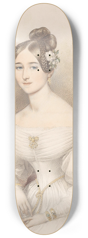 Johann Nepomuk Ender - Bildnis einer jungen Dame 8.25 inch art skate deck