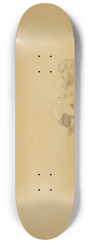 Johann Peter Krafft - Studie eines Jngers 8.25 inch art skate deck