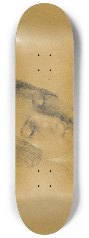 Johann Peter Krafft - Studie zu Rdiger und Angelika 8.25 inch art skate deck