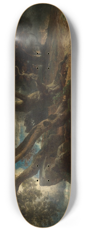 Johann Wilhelm Schirmer - Der berfall 8.25 inch art skate deck